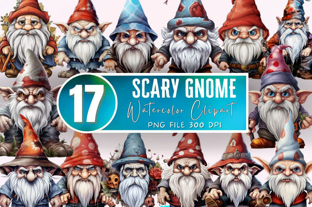Scary Gnome Sublimation Clipart Bundle Sublimation Regulrcrative 
