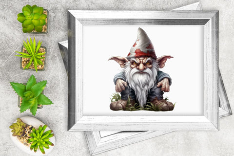Scary Gnome Sublimation Clipart Bundle Sublimation Regulrcrative 