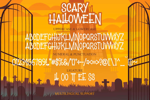Scary Halloween Font love script 