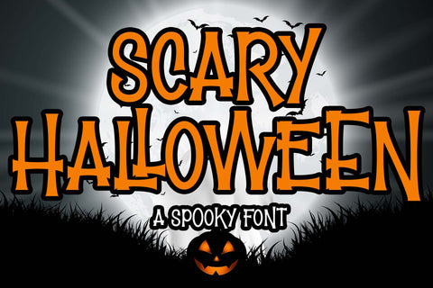 Scary Halloween Font love script 