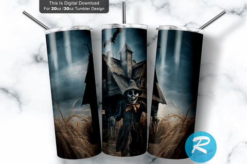 Scary Halloween Home Bats 20 oz / 30 oz Tumbler PNG Sublimation Regulrcrative 