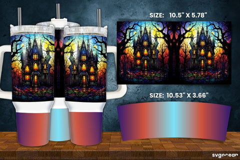 Scary House Bundle | Tumbler | Mug | Pen Sublimation SvgOcean 
