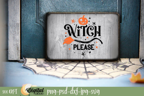 Scary Layered Round sign Design. Halloween Witch SVG. Halloween Laser Cut SVG Evgenyia Guschina 