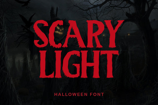 Scary Light Font Prasetya Letter 