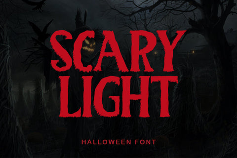 Scary Light Font Prasetya Letter 
