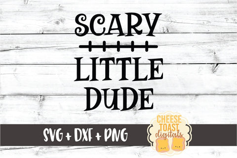 Scary Little Dude - Boy Halloween SVG PNG DXF Cut Files SVG Cheese Toast Digitals 