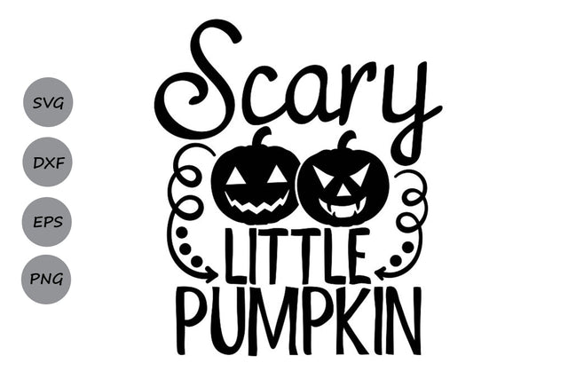 Scary Little Pumpkin| Halloween Pumpkin SVG Cutting Files. SVG CosmosFineArt 