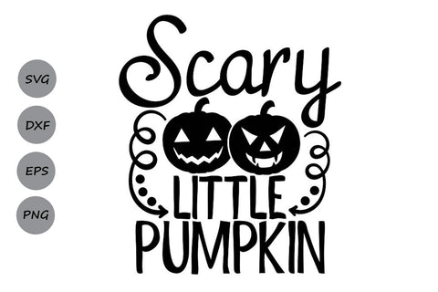 Scary Little Pumpkin| Halloween Pumpkin SVG Cutting Files. SVG CosmosFineArt 