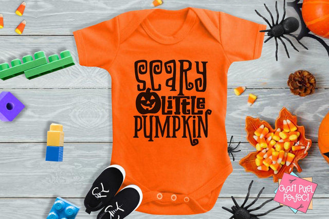 Scary Little Pumpkin, Halloween Svg, Baby Pumpkin Svg, Halloween Quote, Spooky Svg, Funny Halloween Svg, Toddler Halloween Svg, Newborn Halloween Svg SVG Craft Pixel Perfect 