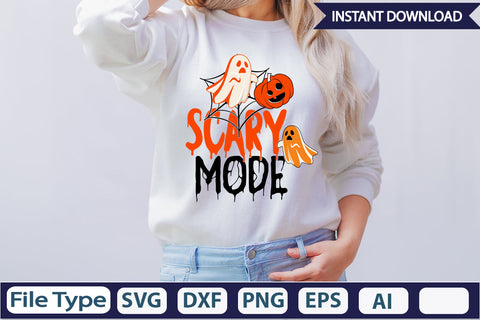 Scary Mode SVG Cut File SVGs,Quotes and Sayings,Food & Drink,On Sale, Print & Cut SVG DesignPlante 503 