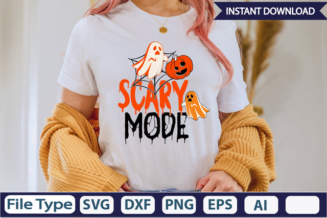 Scary Mode SVG Cut File SVGs,Quotes and Sayings,Food & Drink,On Sale, Print & Cut SVG DesignPlante 503 