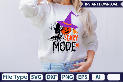 Scary Mode SVG Cut File SVGs,Quotes and Sayings,Food & Drink,On Sale, Print & Cut SVG DesignPlante 503 