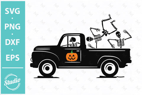 Scary Pumpkin Truck svg, Halloween Truck Svg, Png, Dxf SVG SailorMoonDigitals 