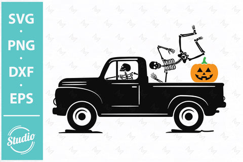 Scary Pumpkin Truck svg, Halloween Truck Svg, Png, Dxf SVG SailorMoonDigitals 
