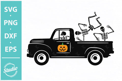 Scary Pumpkin Truck svg, Halloween Truck Svg, Png, Dxf SVG SailorMoonDigitals 