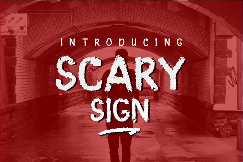 Scary Sign Font Javapep 