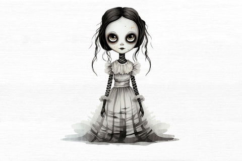 Scary Spooky Doll Sublimation Clipart Sublimation Regulrcrative 