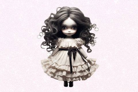 Scary Spooky Doll Sublimation Clipart Sublimation Regulrcrative 