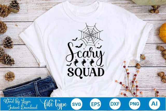 Scary Squad SVG SVGs,Quotes and Sayings,Food & Drink,On Sale, Print & Cut SVG DesignPlante 503 
