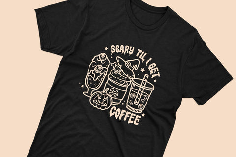 Scary til I get Coffee, halloween Coffee svg and sublimation SVG dadan_pm 