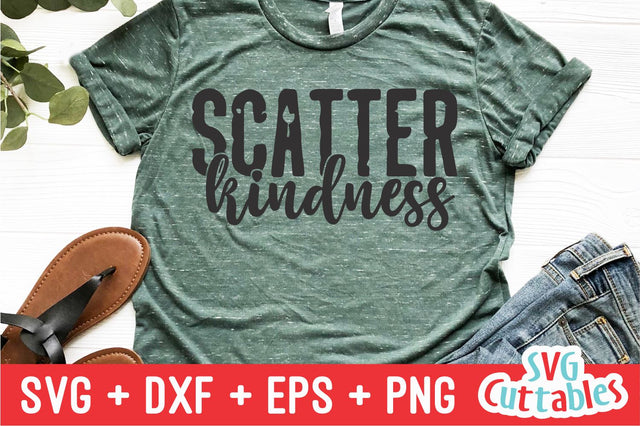 Scatter Kindness svg - Kindness Cut File - Kind - svg - dxf - eps - png - Silhouette - Cricut - Digital File SVG Svg Cuttables 