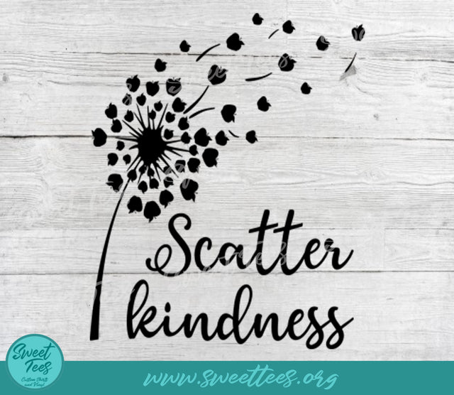 Scatter Kindness Teacher PNG JPG SVG Sweet Tees 