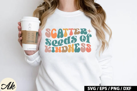 Scatter seeds of kindness Retro SVG SVG akazaddesign 