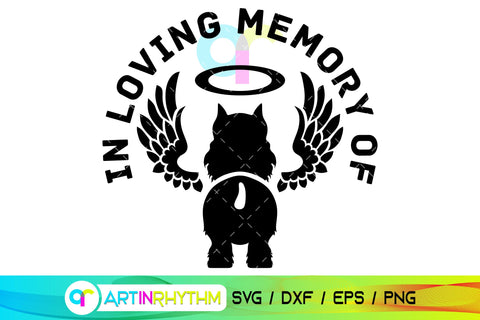 Schnauzer Pet Dog Memorial SVG SVG Artinrhythm shop 