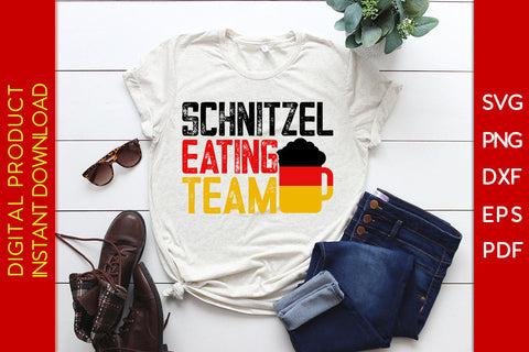 Schnitzel Eating Team Oktoberfest SVG PNG PDF Cut File SVG Creativedesigntee 
