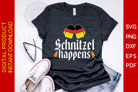 Schnitzel Happens Oktoberfest SVG PNG PDF Cut File SVG Creativedesigntee 