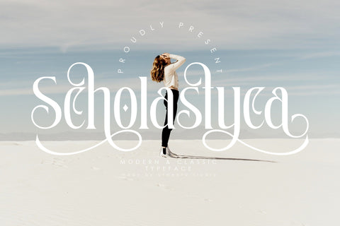 Scholastyca | Serif Typeface Font studioalmeera 