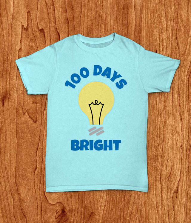 School 100 Days Bright SVG Designed by Geeks 