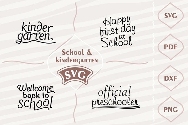 School and kindergarten SVG bundle SVG Digital Mojito 