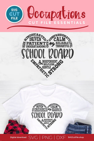 School Board svg - a school board member svg for Cricut and Silhouette SVG SVG Cut File 