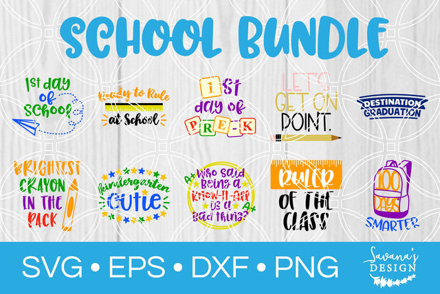 School Bundle SVG SavanasDesign 