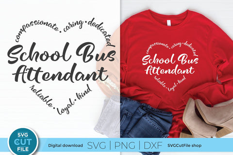 School Bus Attendant svg, Schoolbus Monitor svg SVG SVG Cut File 