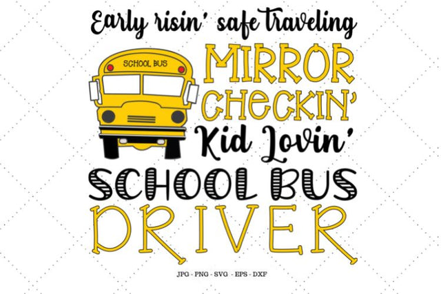 School Bus Driver, Bus Driver, School Clip Art, School Bus, School Svg, School Gift, Teacher Gift Idea, Yellow School Bus SVG SVG Digital Designer 