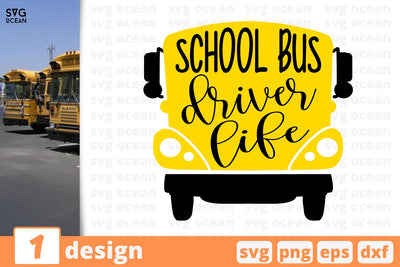 School bus driver life, School bus quote cricut svg SVG SvgOcean 