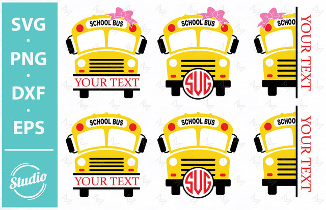School bus monogram svg, School bus svg, Bus driver svg png, School bus png, back to school svg, School bus clipart silhouette, Trucks buses SVG SailorMoonDigitals 