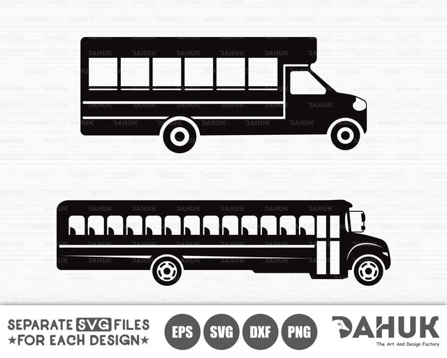 School Bus svg, Bus driver svg, back to school, Cut file, for silhouette, svg, eps, dxf, png, clipart, cricut design space, vinyl cut files SVG dahukdesign 