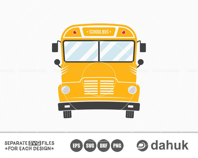School Bus SVG, Cut file, for silhouette, svg, eps, dxf, png, clipart cricut design space, vinyl cut files SVG dahukdesign 