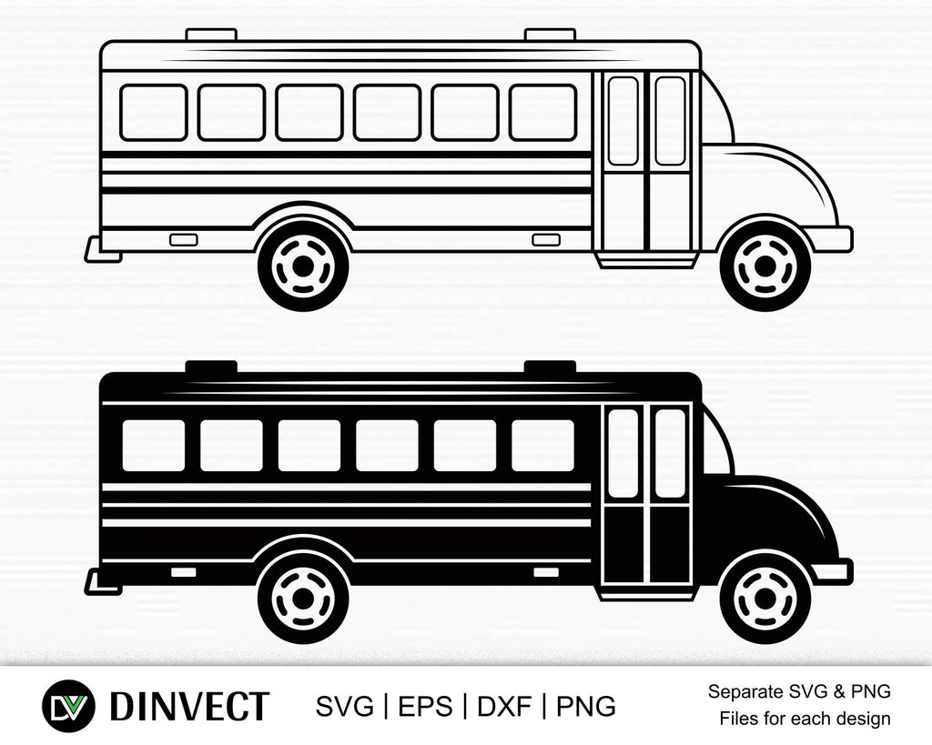 School Bus SVG, School Bus Bundle, School Bus silhouette, School Bus ...
