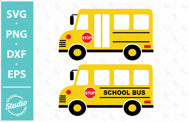 School bus svg, school bus svg bundle, school bus monogram svg, school svg, back to school svg, monogram svg SVG SailorMoonDigitals 