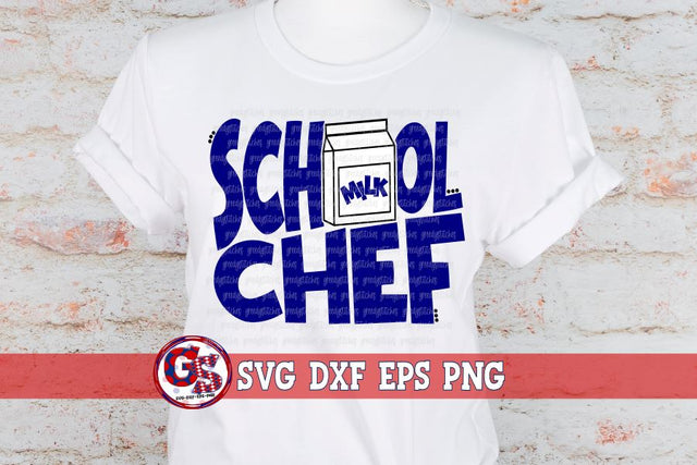 School Chef SVG DXF EPS PNG SVG Greedy Stitches 