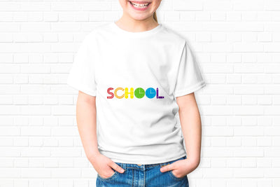 School - Colorful Text SVG Sublimatiz Designs 