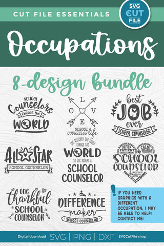 School Counselor bundle svg SVG SVG Cut File 