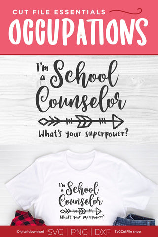 School counselor svg, counselor superpower svg SVG SVG Cut File 