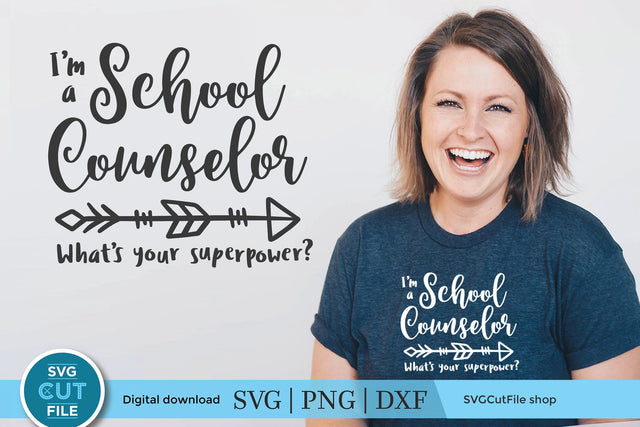 School counselor svg, counselor superpower svg SVG SVG Cut File 