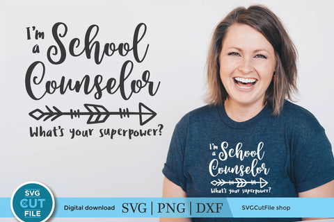 School counselor svg, counselor superpower svg SVG SVG Cut File 