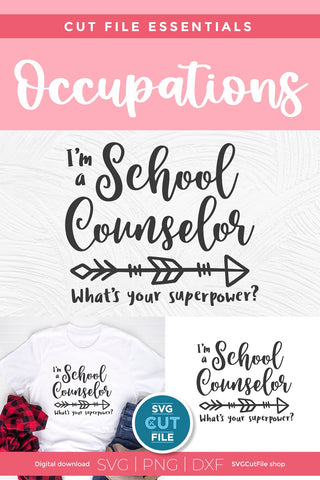 School counselor svg, counselor superpower svg SVG SVG Cut File 